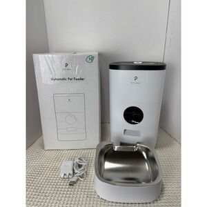 PETLIBRO Automatic Pet Feeder White EUC Opened Tested WORKING